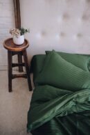 Постіль страйп сатин однотонний (Відтінок Зелений)