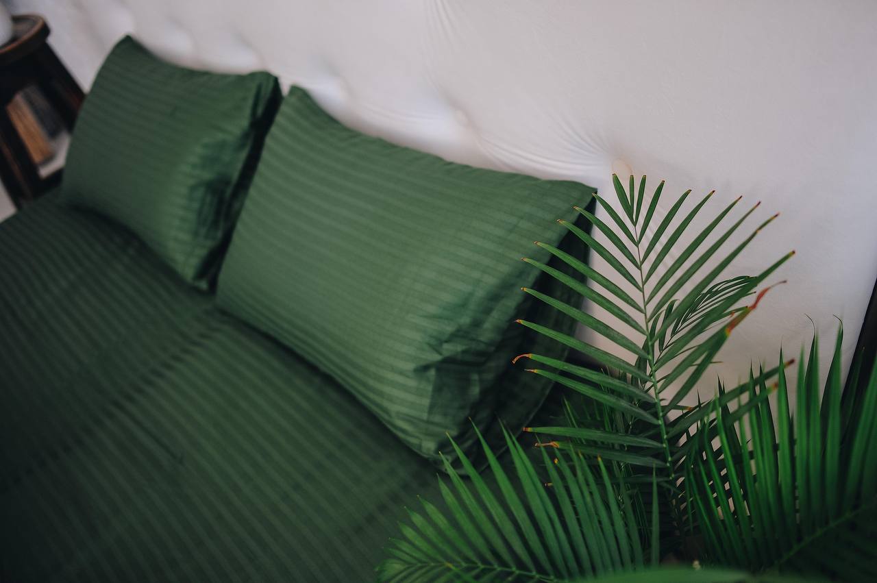 Постіль страйп сатин однотонний (Відтінок Зелений) - obrazek 4