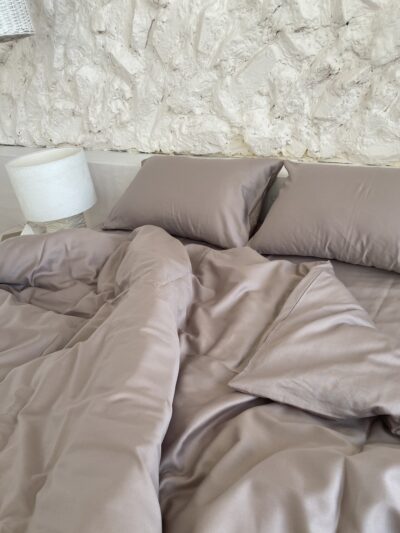 Постіль Преміальний Сатин однотонний (Відтінок Кавовий)
