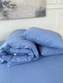 Bed linen pressed cotton (Denim shade)