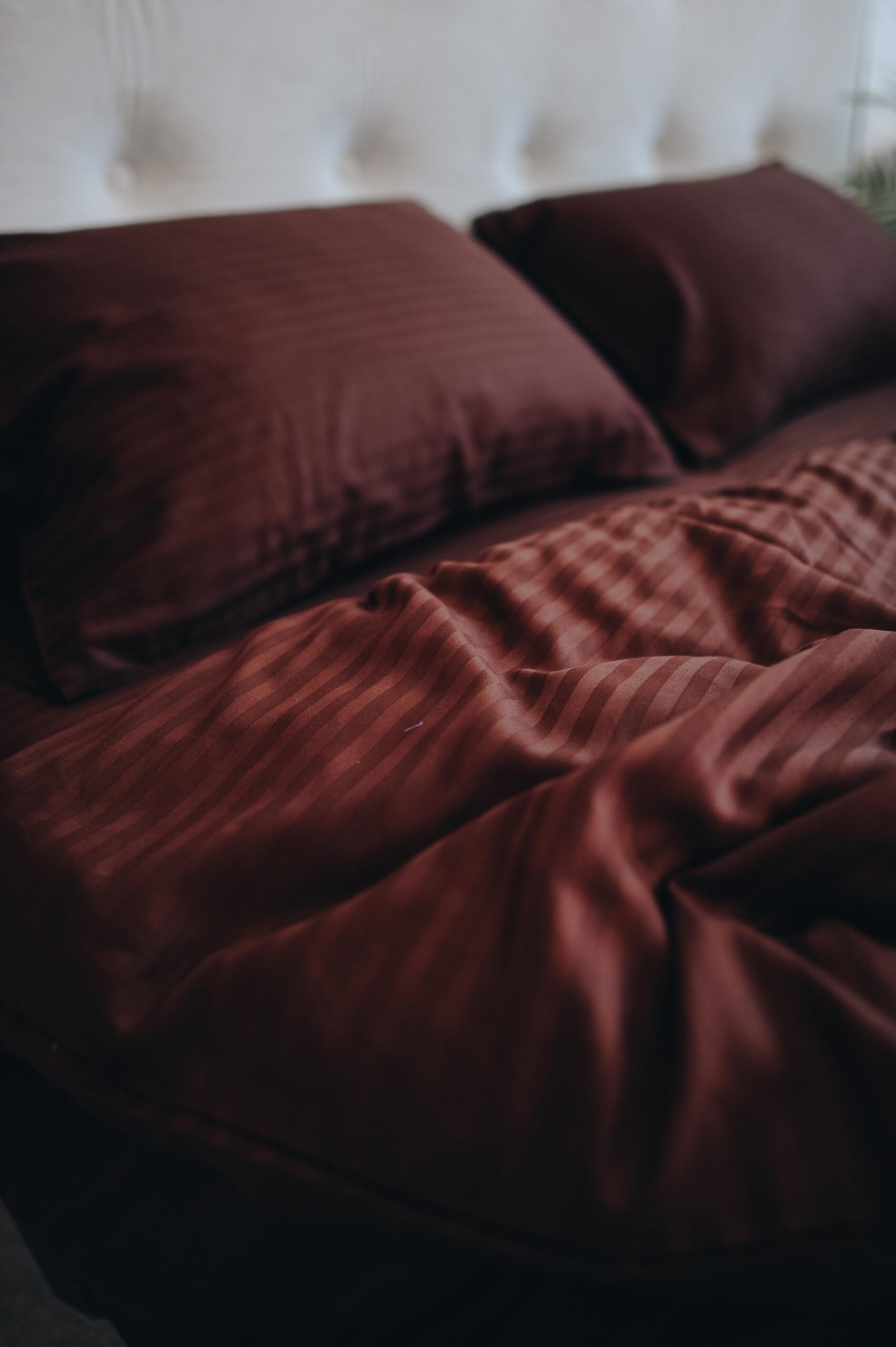 Постіль страйп сатин однотонний (Відтінок Коричневий)