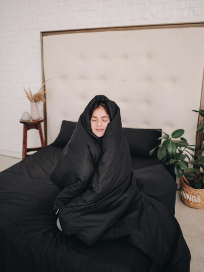 Постіль матовий поплін однотонний (Відтінок Чорний)