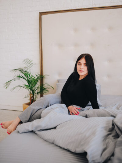 Постіль страйп сатин однотонний (Відтінок класичний сірий)