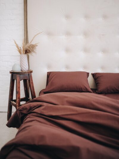 Постіль матовий поплін однотонний (Відтінок Шоколадний)