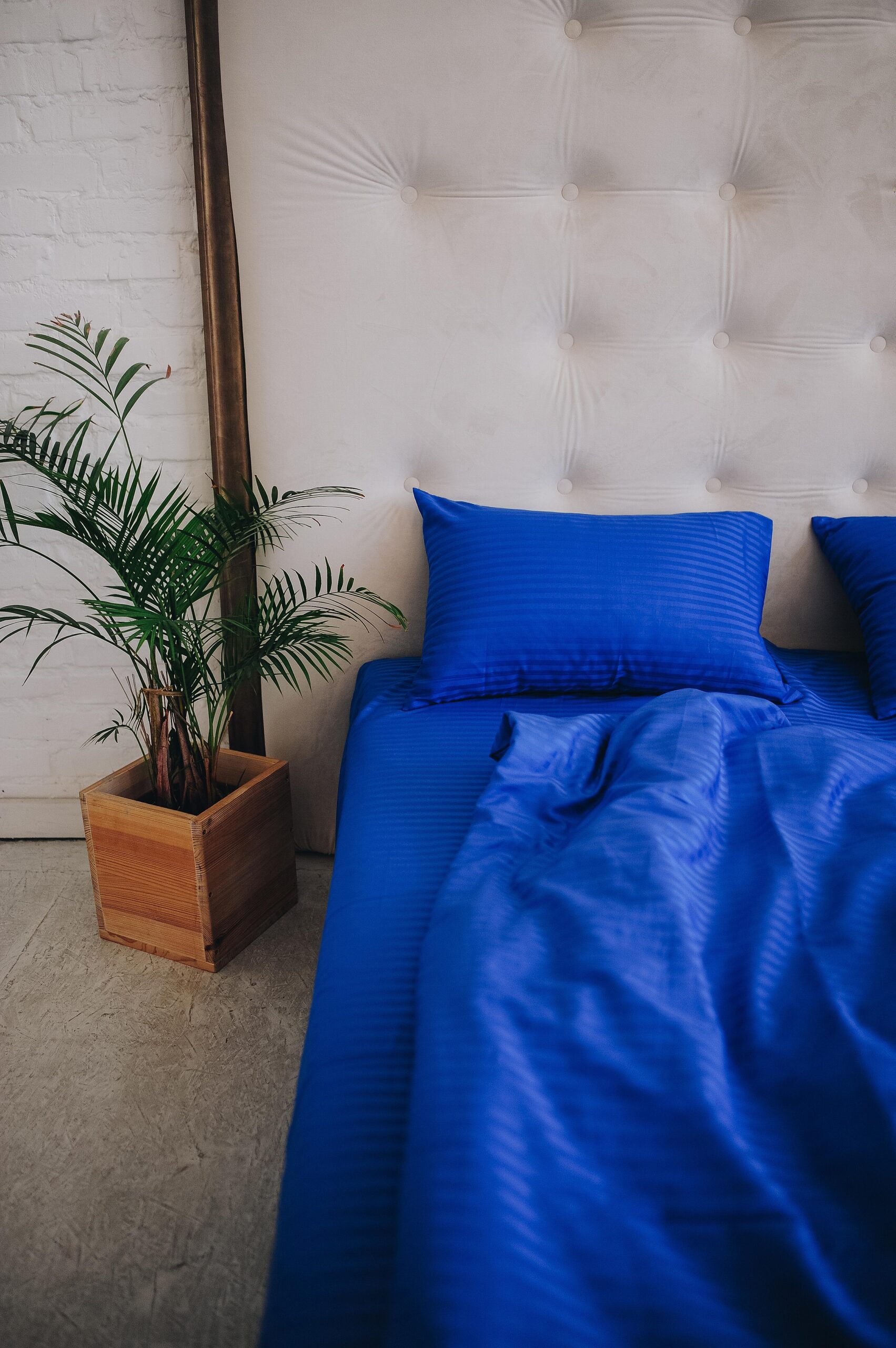 Постіль страйп сатин однотонний (Відтінок Електрик) - obrazek 3