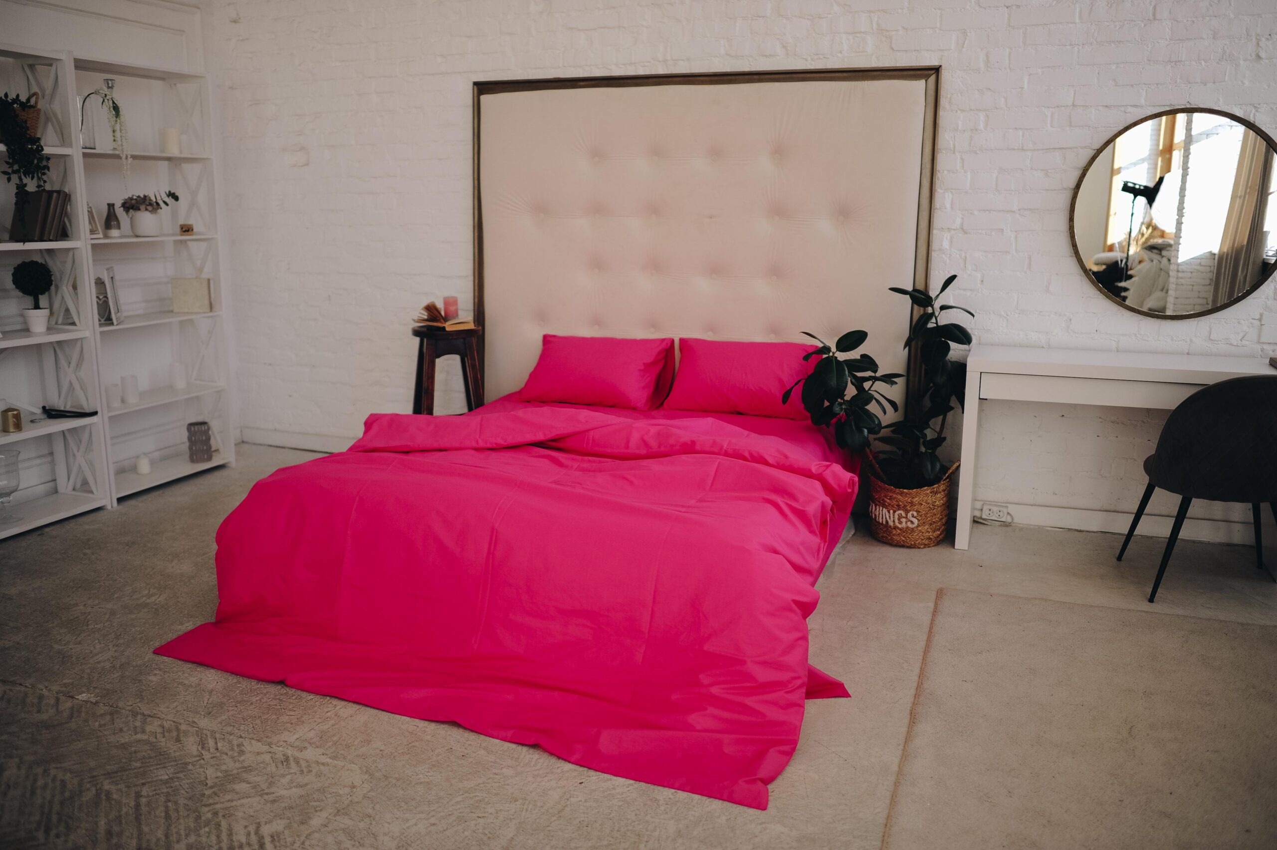 Постіль матовий поплін однотонний (Відтінок Малиновий) - Image 3