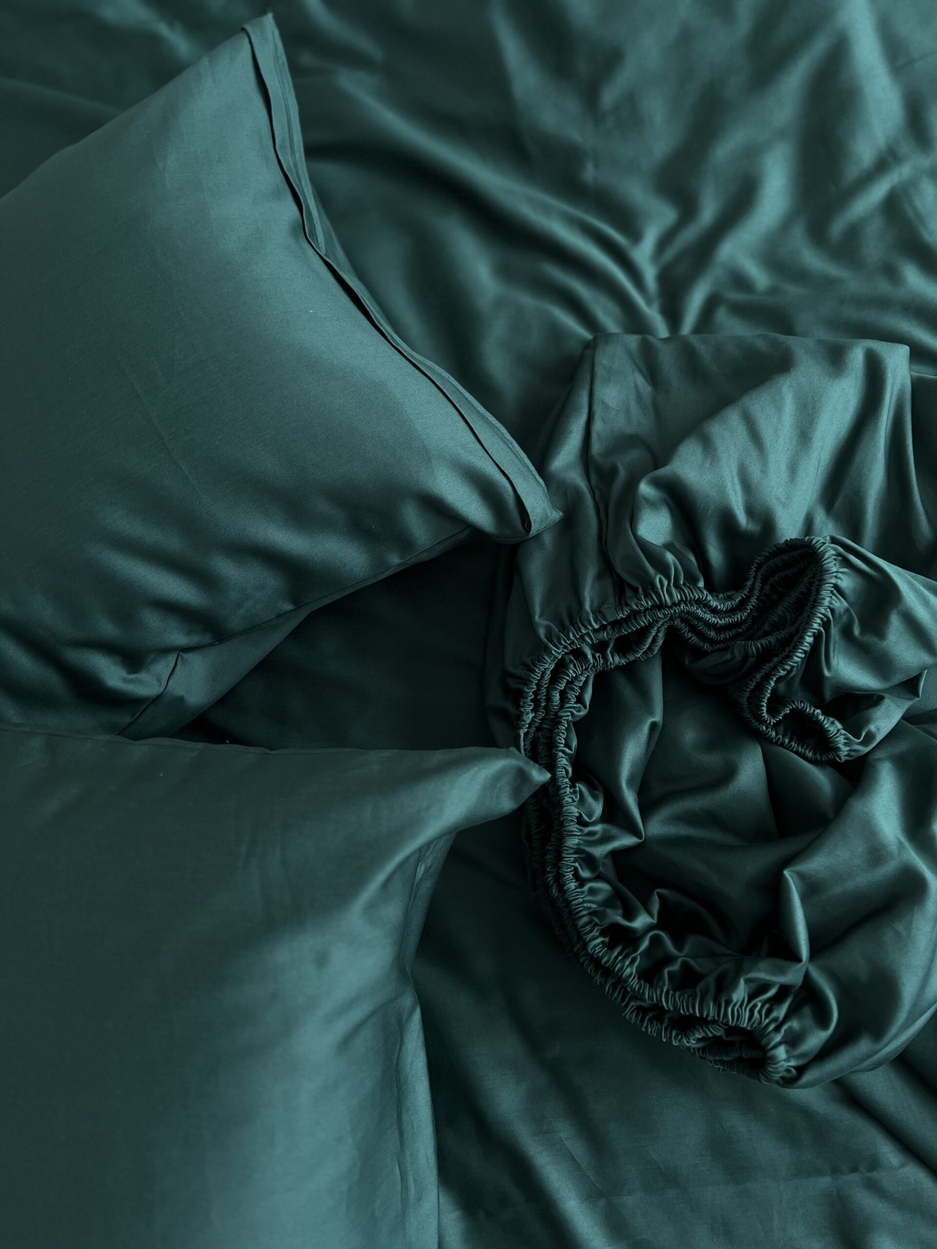 Постіль Преміальний Сатин однотонний (Відтінок Смарагд) - Зображення 2