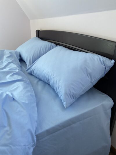 Постіль матовий поплін однотонний (Відтінок Блакитний)