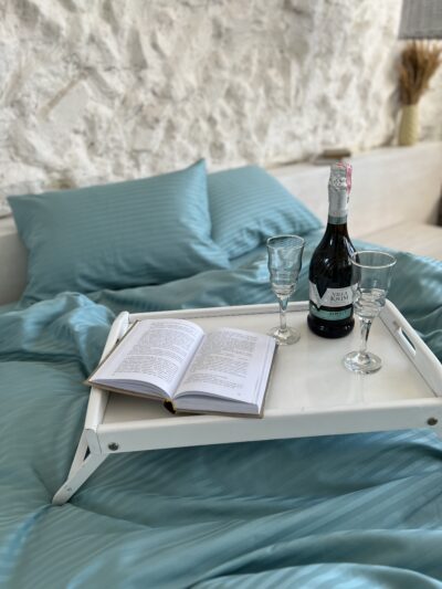 Постіль страйп сатин однотонний (Відтінок Бірюзовий)