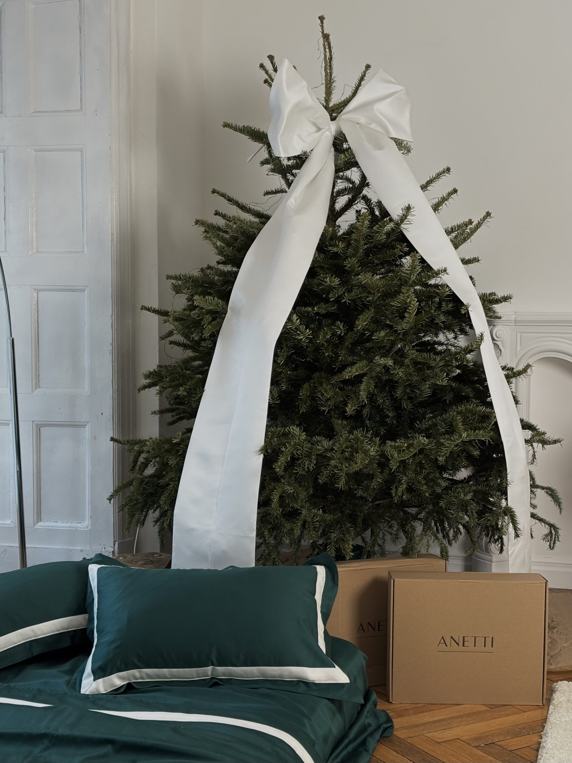 Постіль сатин преміальний із Смужками (Смарагдовий відтінок із білою)