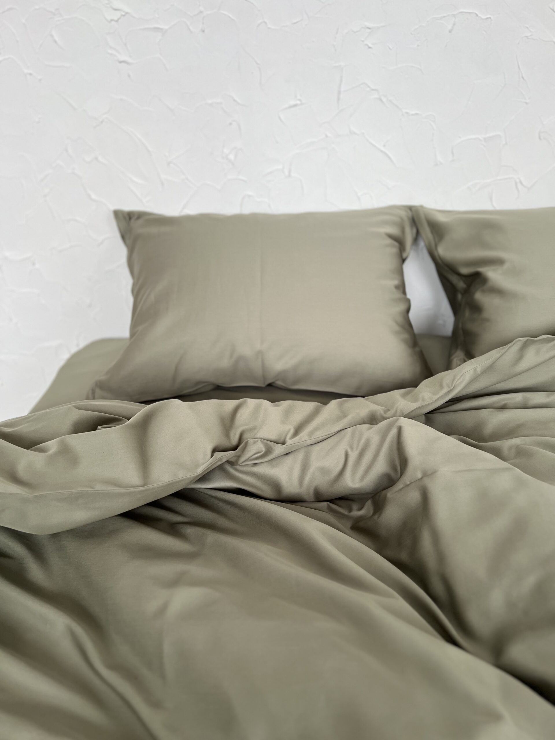 Постіль Преміальний Сатин однотонний (Відтінок Грецька Олива) - Зображення 3