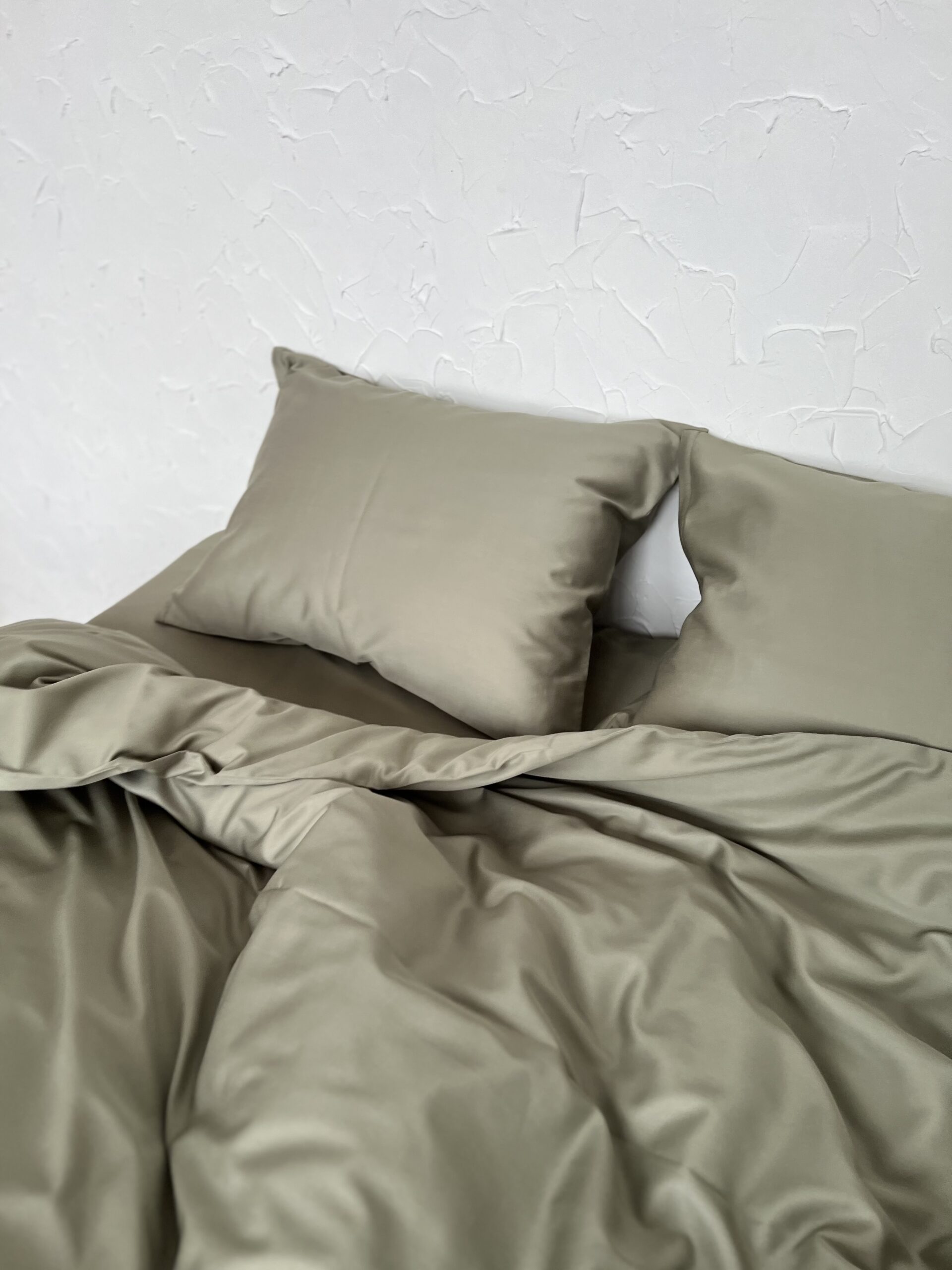 Постіль Преміальний Сатин однотонний (Відтінок Грецька Олива) - Зображення 4