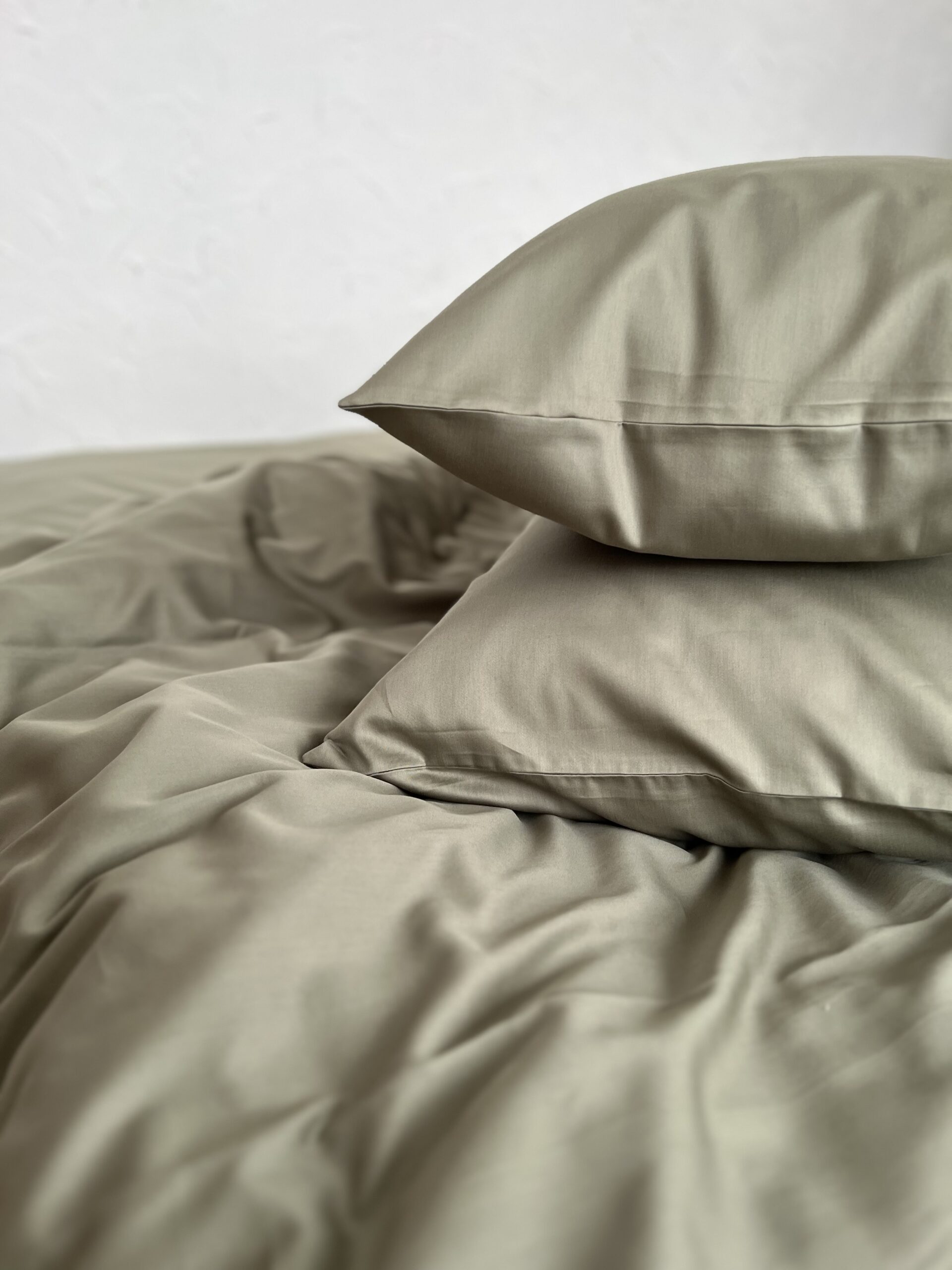 Постіль Преміальний Сатин однотонний (Відтінок Грецька Олива) - Зображення 5