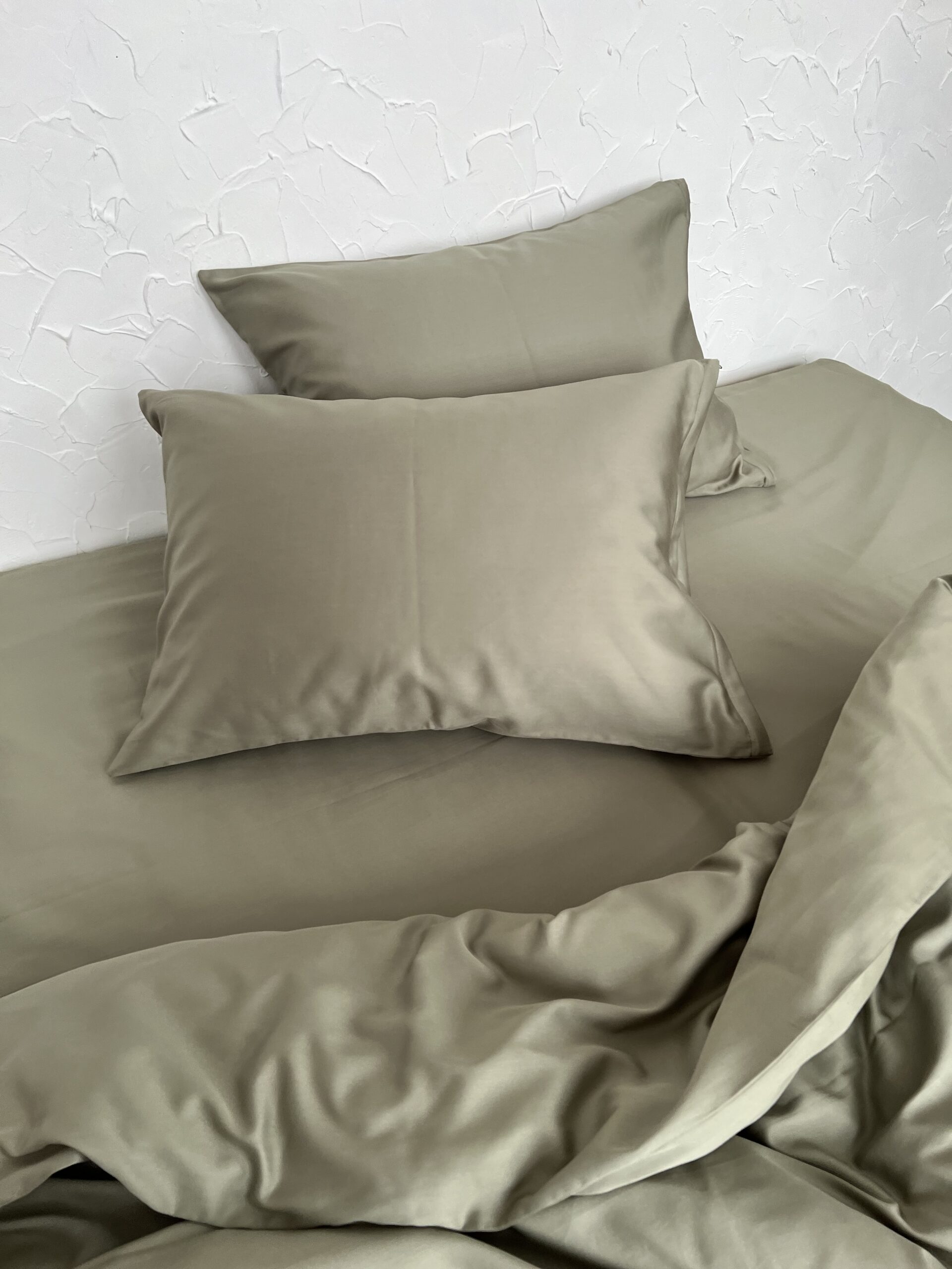 Постіль Преміальний Сатин однотонний (Відтінок Грецька Олива) - Зображення 6