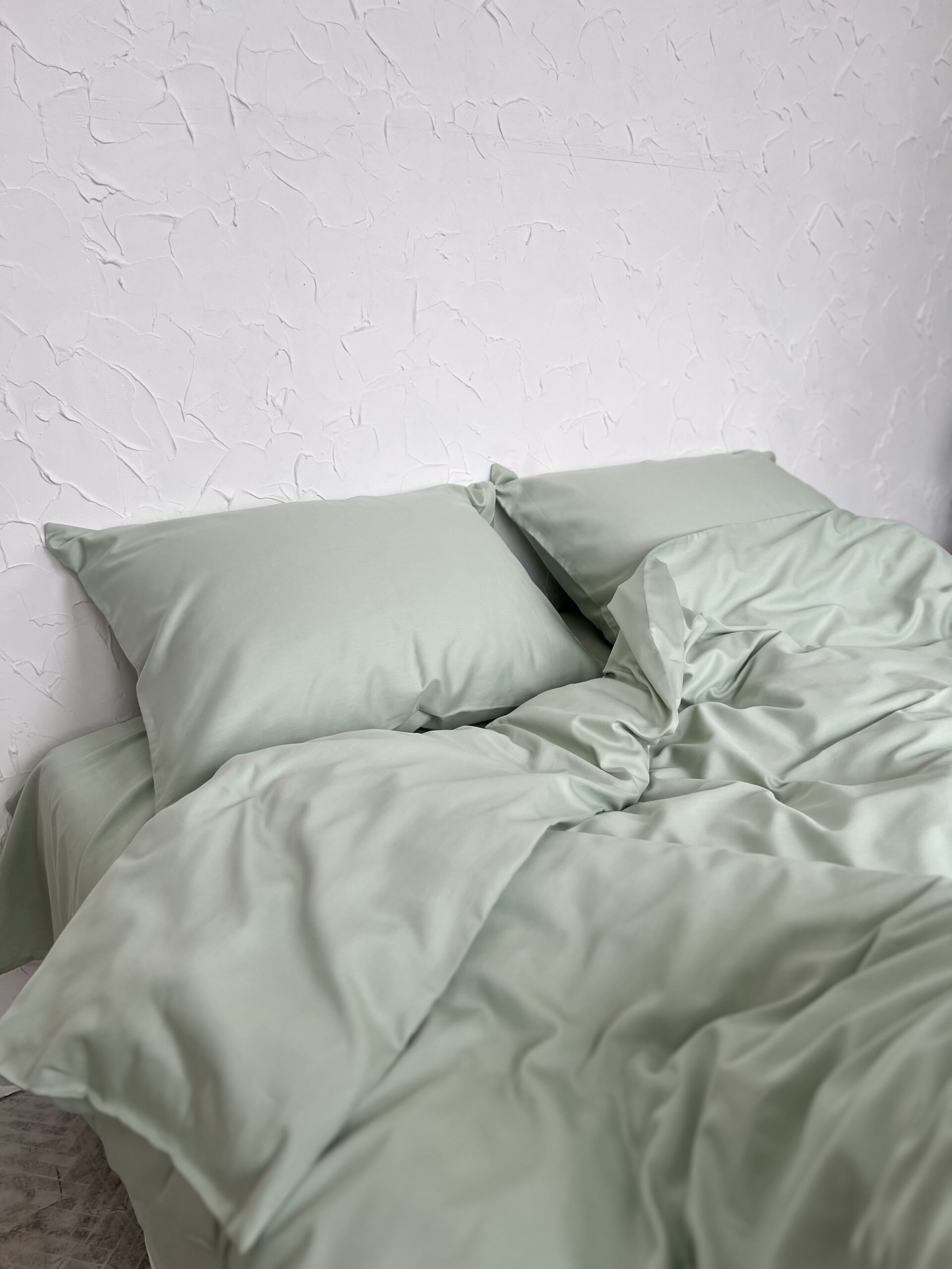 Постіль Преміальний Сатин однотонний (Відтінок Фісташковий ) - Зображення 2