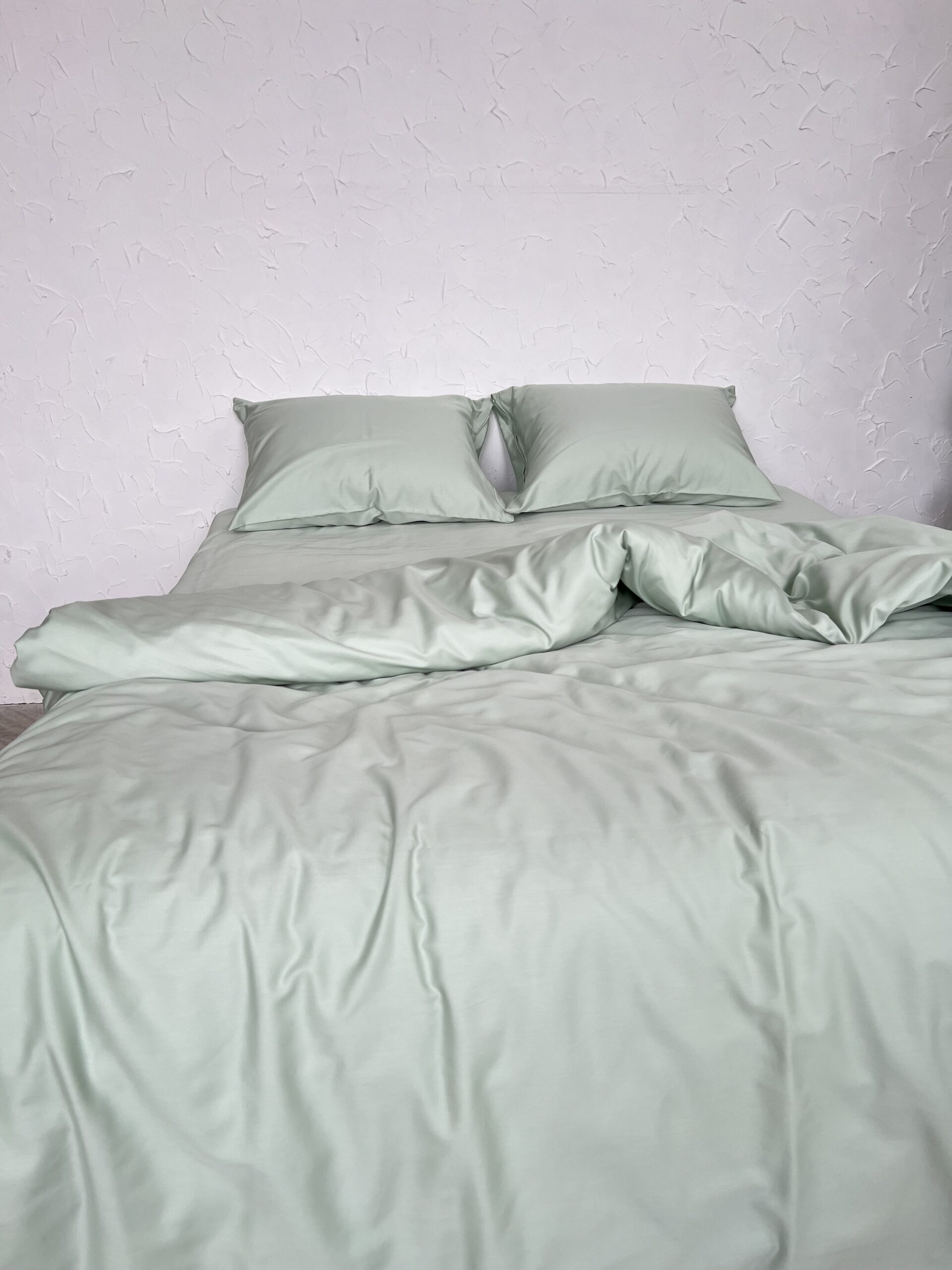 Постіль Преміальний Сатин однотонний (Відтінок Фісташковий ) - Зображення 3