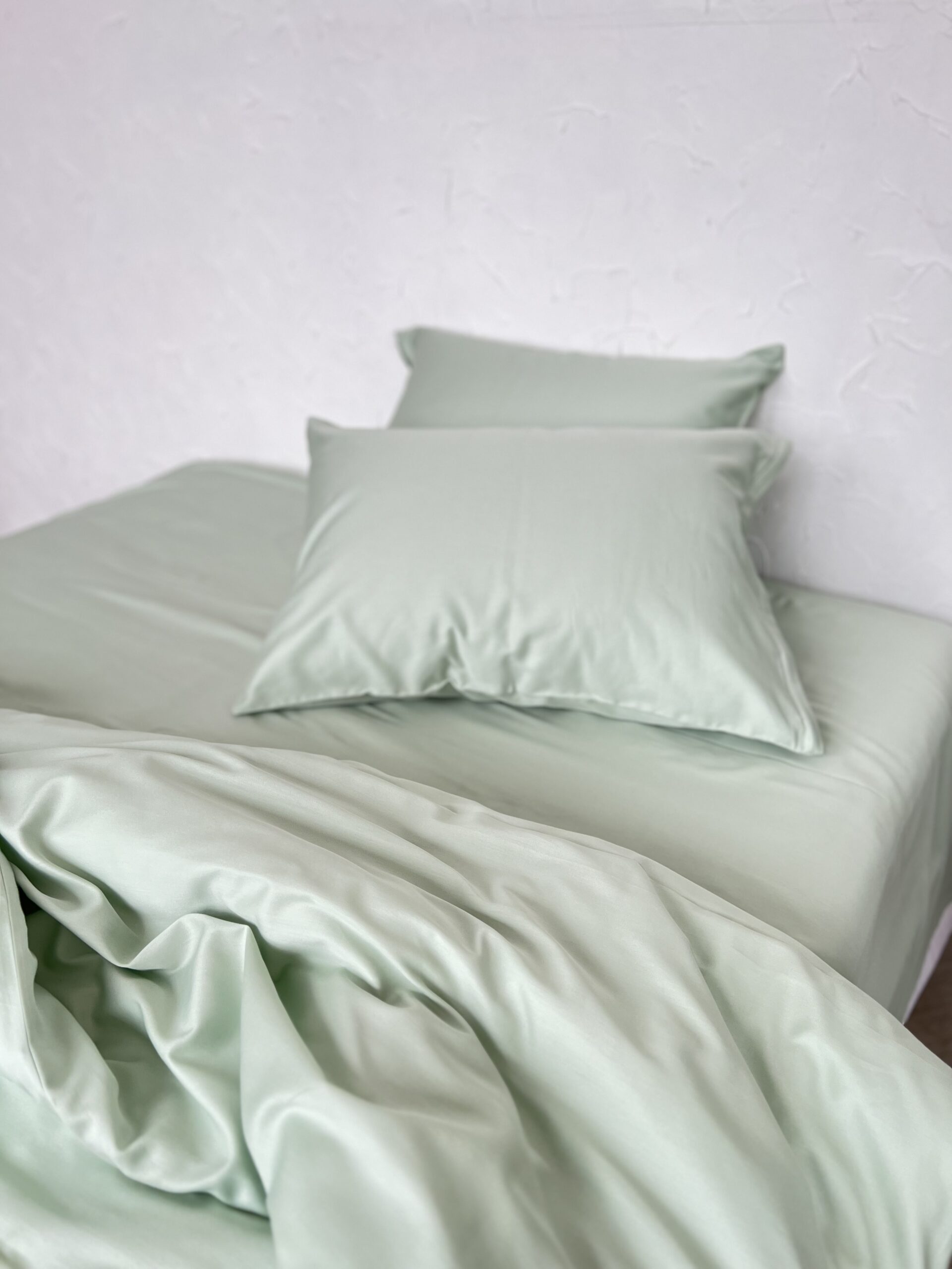 Постіль Преміальний Сатин однотонний (Відтінок Фісташковий ) - Зображення 5