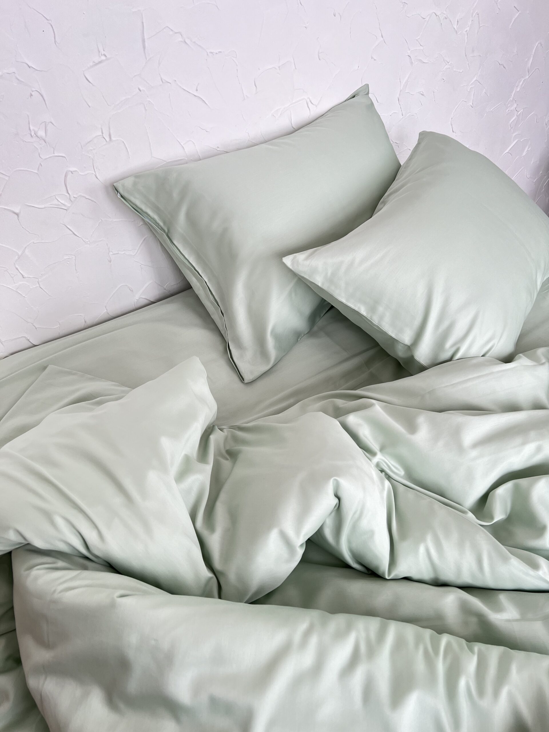 Постіль Преміальний Сатин однотонний (Відтінок Фісташковий )