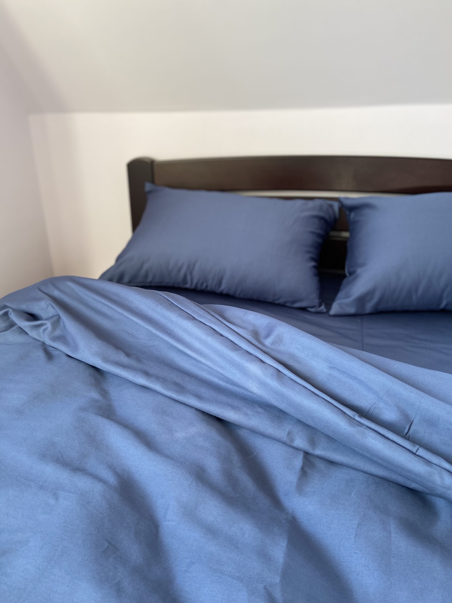 Постіль Преміальний Сатин однотонний (Відтінок Глибоко Синій) - Зображення 4