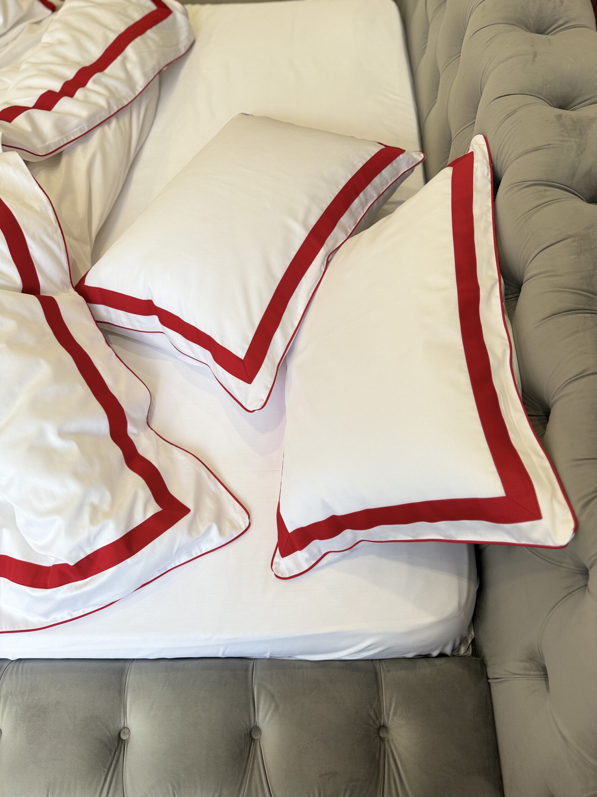 Постіль сатин преміальний із Смужками (Білосніжний відтінок) - Image 5