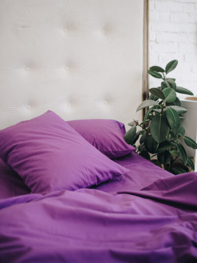 Постіль матовий поплін однотонний (Відтінок Фіолетовий)