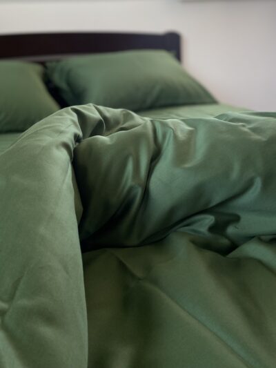 Постіль Преміальний Сатин однотонний (Відтінок Зелений)