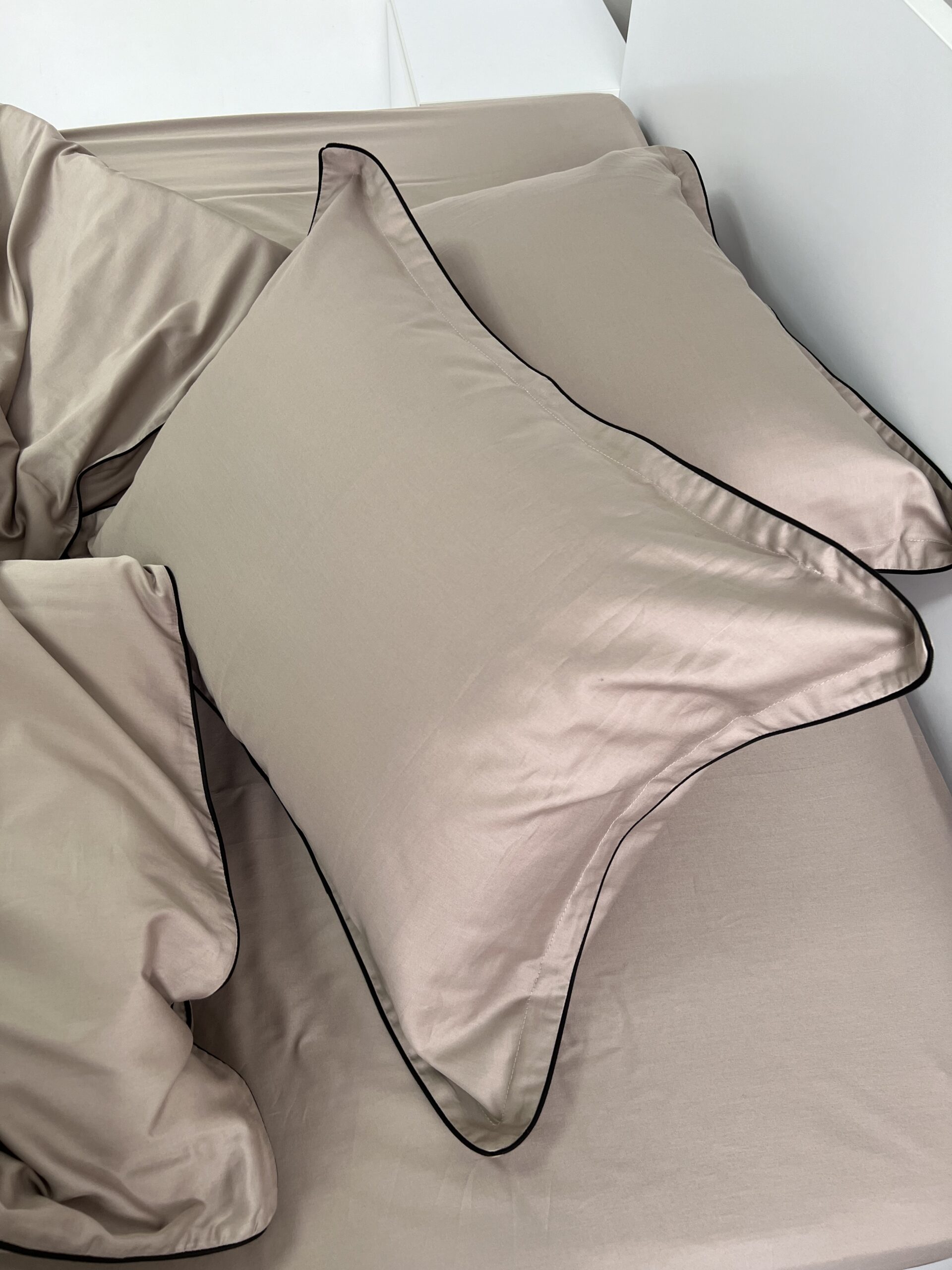 Постіль сатин преміальний із Смужками (Какао з чорним) - Image 5