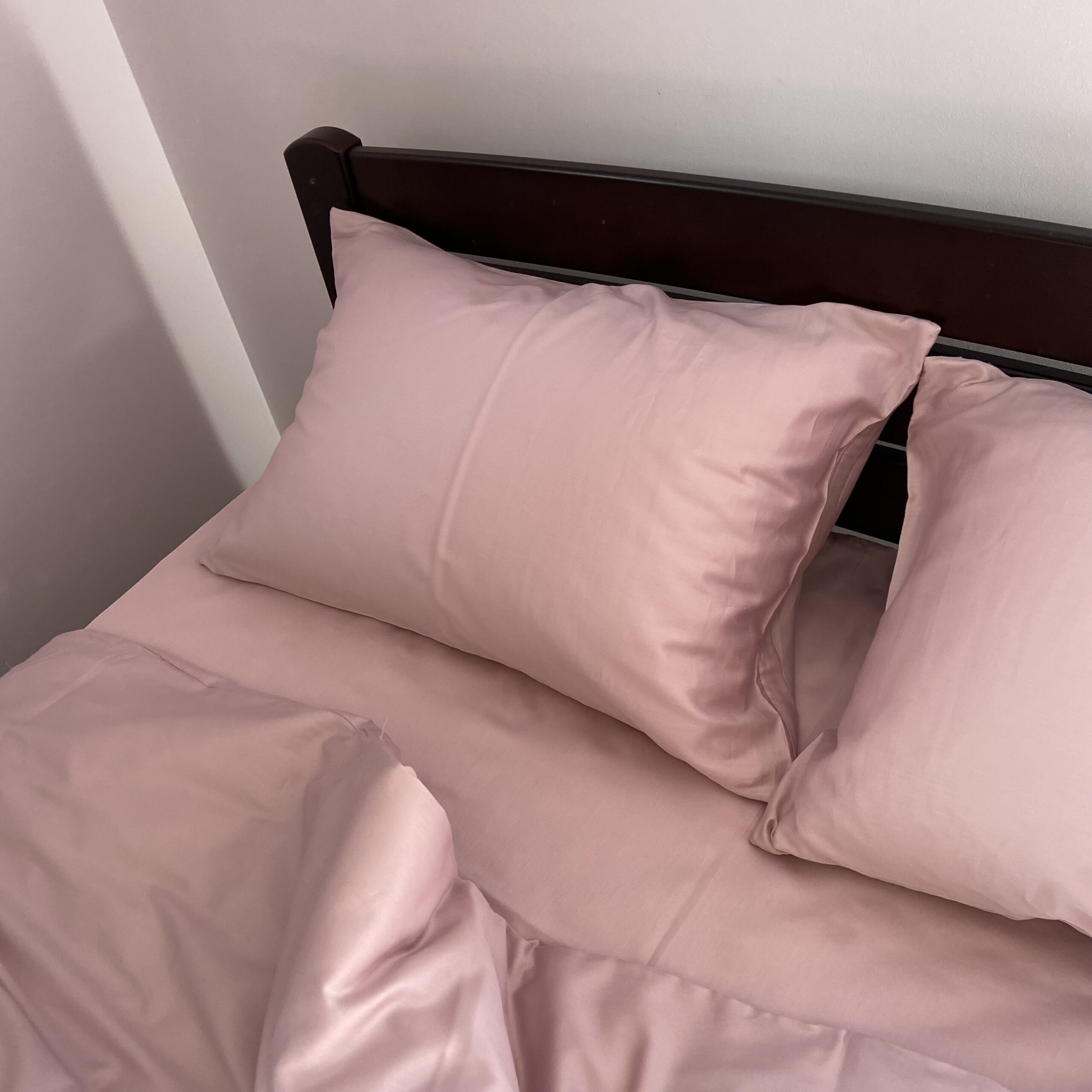 Постіль Преміальний Сатин однотонний (Відтінок пильна троянда) - Зображення 2