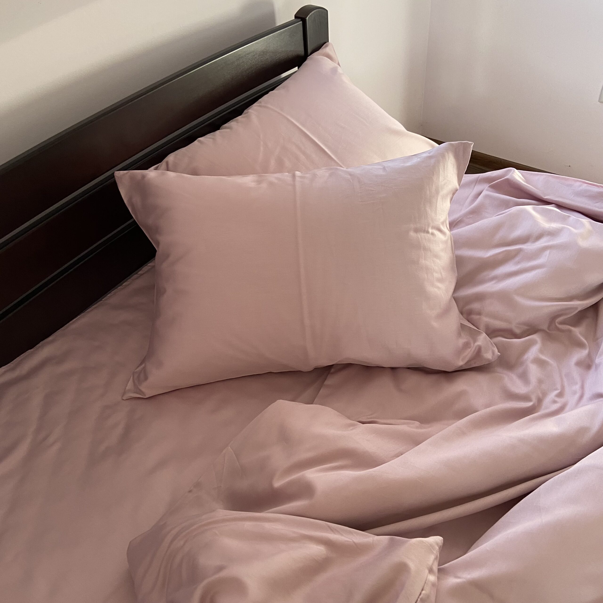 Постіль Преміальний Сатин однотонний (Відтінок пильна троянда)